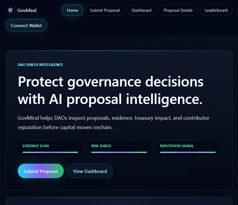 GovMind project screenshot