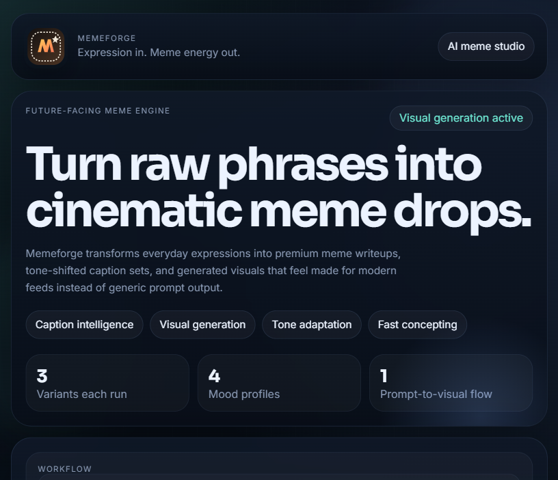 MEMEFORGE project screenshot
